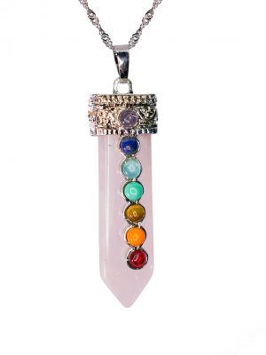 Biocristal dije siete chakras cuarzo rosa