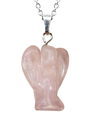 Biocristal dije ángel cuarzo rosado