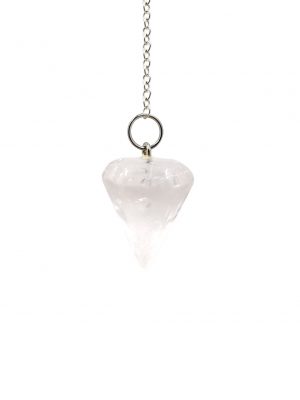 Dije cono pendulo cuarzo cristal