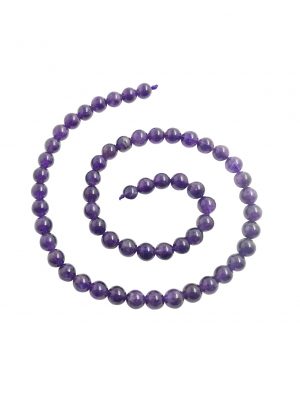 Sarta piedras naturales amatista número 8