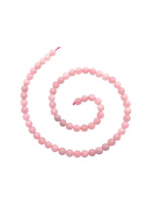 Sarta piedras naturales cuarzo rosado n6