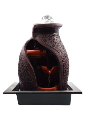 Biocristal fuente de agua cántaro con esfera