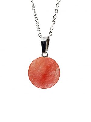 Biocristal dije redondo cuarzo cherry