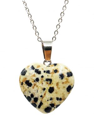 Biocristal dije corazón jaspe dálmata