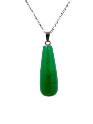 Biocristal dije lágrima ágata verde
