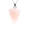 Biocristal dije péndulo cono cuarzo rosado