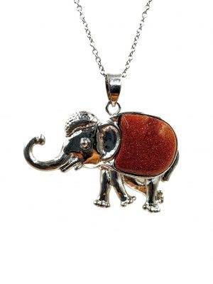 Biocristal dije elefante plateado lluvia de oro