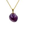 Dije piedra mini ágata morada