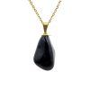 Dije piedra mini onix dorado