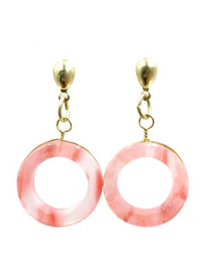 Arete circulo cuarzo cherry