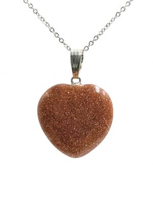 Biocristal dije corazón lluvia de oro
