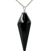 Biocristal péndulo obsidiana negra