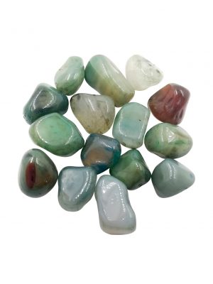Biocristal piedras pulidas ágata verde