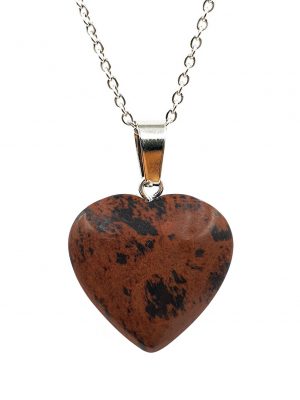 Biocristal dije corazón obsidiana tigrillo