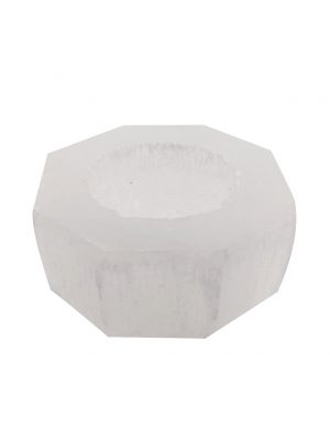 Porta vela selenita octagono