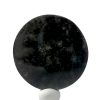 Cabuchon circulo obsidiana plateada