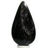 Cabuchon gota obsidiana plateada