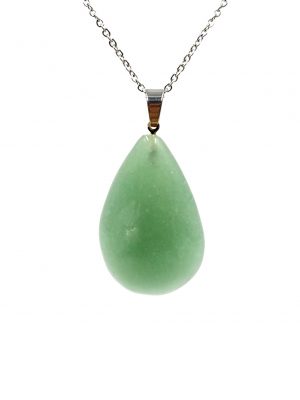 Dije gota cuarzo verde