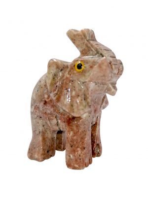 Elefante rojo mini piedra jabon