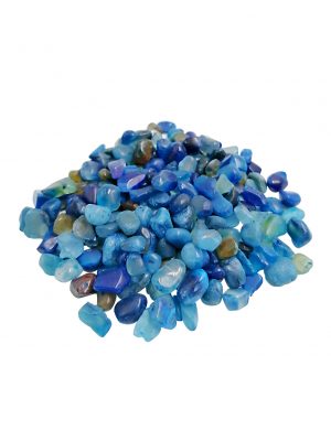 Piedra picada ágata azul