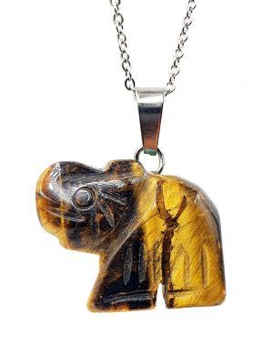 Biocristal dije elefante mini ojo de tigre