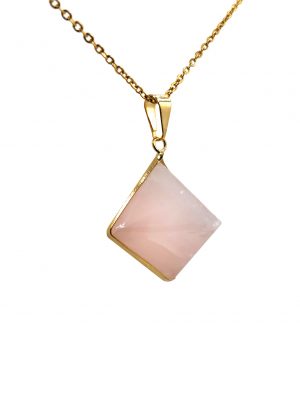 Biocristal dije pirámide de cuarzos cuarzo rosado
