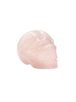 Biocristal calavera cuarzo rosado